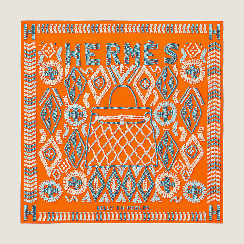 Kelly en Perles wash scarf 140 | Hermès Canada